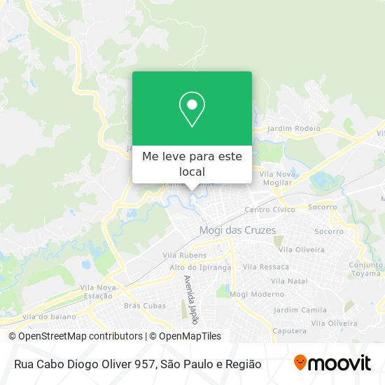 Rua Cabo Diogo Oliver 957 mapa