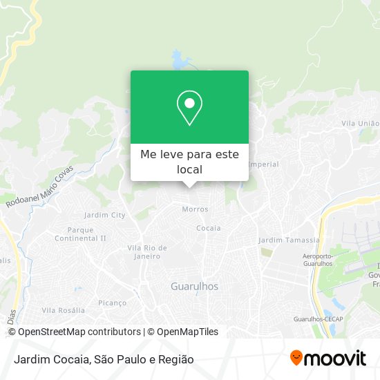 Jardim Cocaia mapa