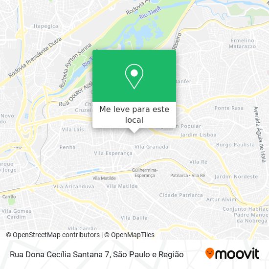 Rua Dona Cecília Santana 7 mapa