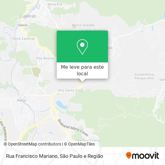 Rua Francisco Mariano mapa