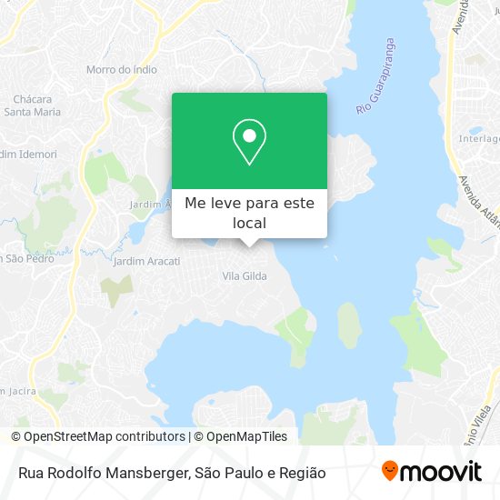 Rua Rodolfo Mansberger mapa