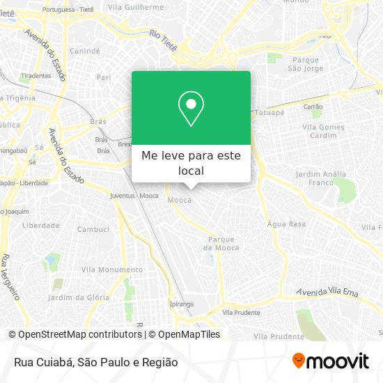 Rua Cuiabá mapa