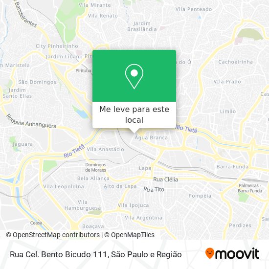 Rua Cel. Bento Bicudo 111 mapa