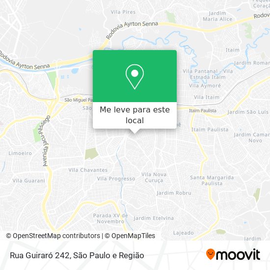 Rua Guiraró 242 mapa