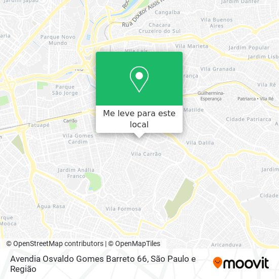 Avendia Osvaldo Gomes Barreto 66 mapa