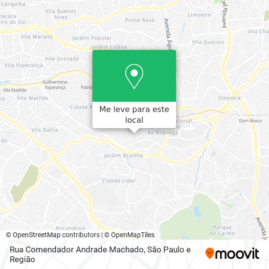 Rua Comendador Andrade Machado mapa