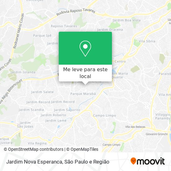 Jardim Nova Esperanca mapa