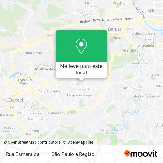 Rua Esmeralda 111 mapa