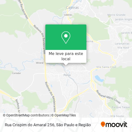 Rua Crispim do Amaral 256 mapa