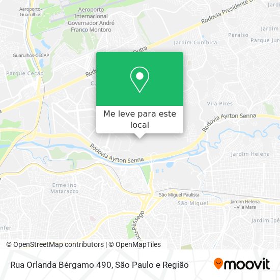 Rua Orlanda Bérgamo 490 mapa