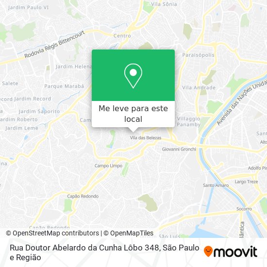 Rua Doutor Abelardo da Cunha Lôbo 348 mapa