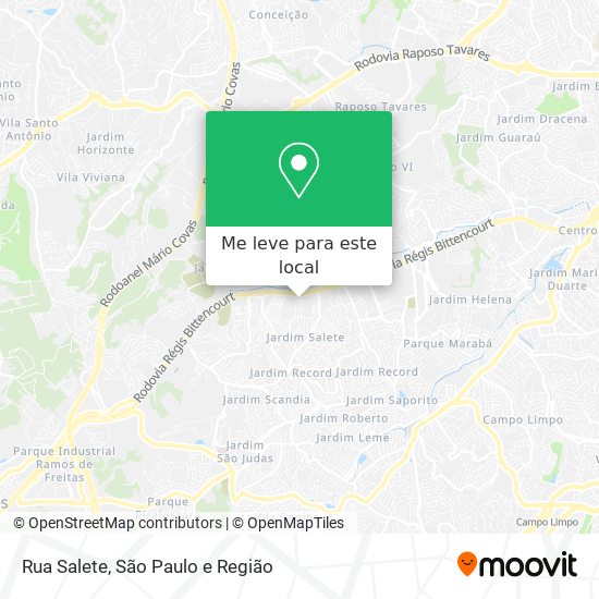 Rua Salete mapa