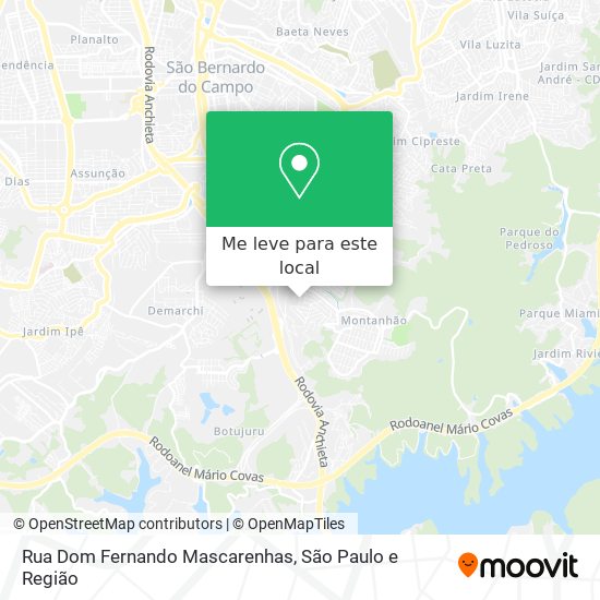 Rua Dom Fernando Mascarenhas mapa