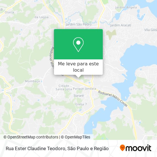 Rua Ester Claudine Teodoro mapa