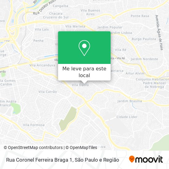 Rua Coronel Ferreira Braga 1 mapa