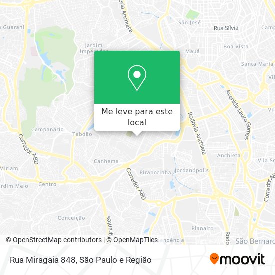 Rua Miragaia 848 mapa