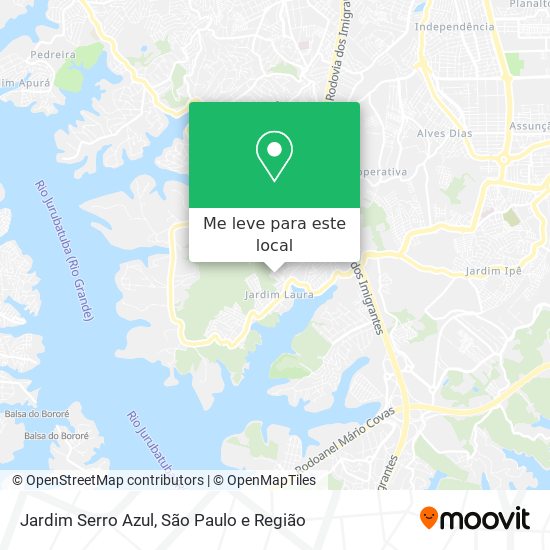 Jardim Serro Azul mapa