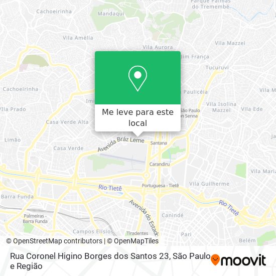 Rua Coronel Higino Borges dos Santos 23 mapa