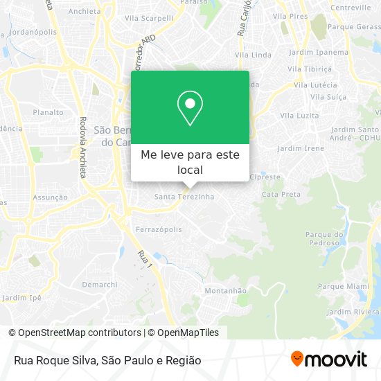 Rua Roque Silva mapa