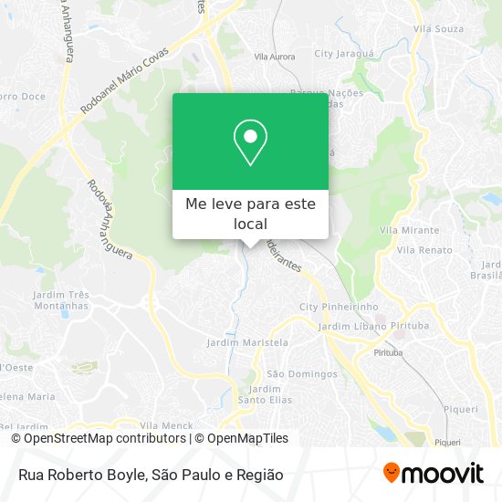 Rua Roberto Boyle mapa