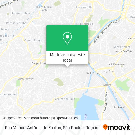 Rua Manuel Antônio de Freitas mapa