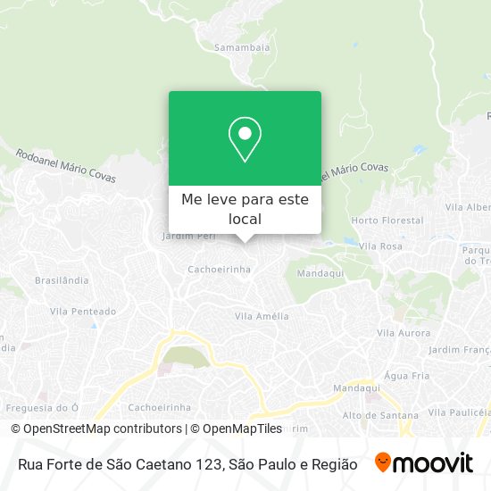 Rua Forte de São Caetano 123 mapa