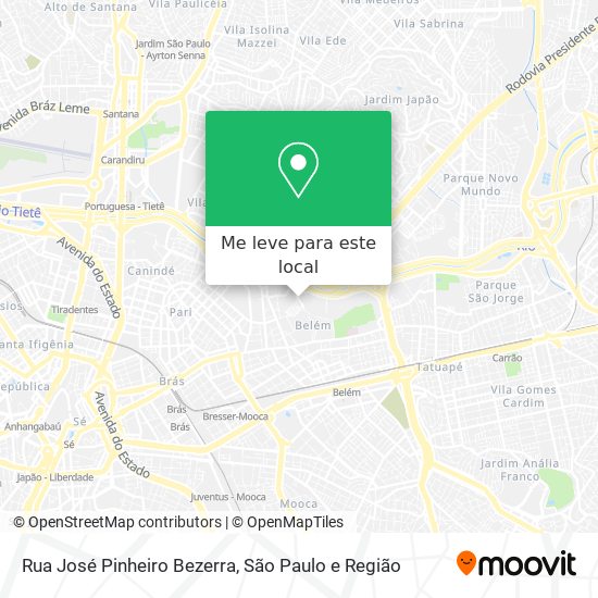 Rua José Pinheiro Bezerra mapa