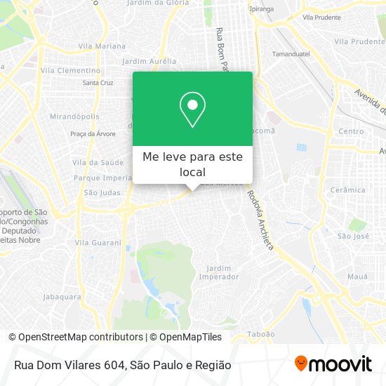 Rua Dom Vilares 604 mapa