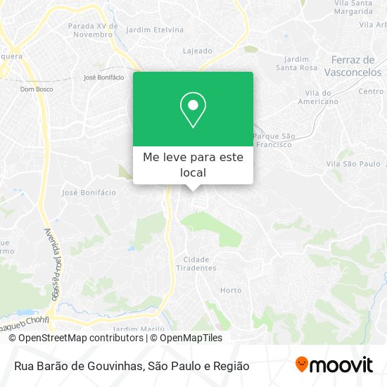 Rua Barão de Gouvinhas mapa