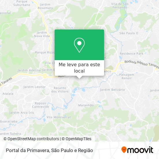 Portal da Primavera mapa