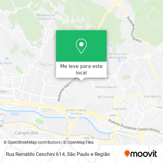 Rua Reinaldo Ceschini 614 mapa