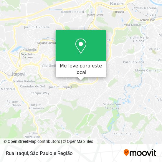 Rua Itaqui mapa