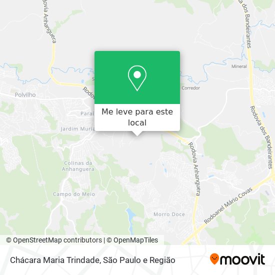 Chácara Maria Trindade mapa