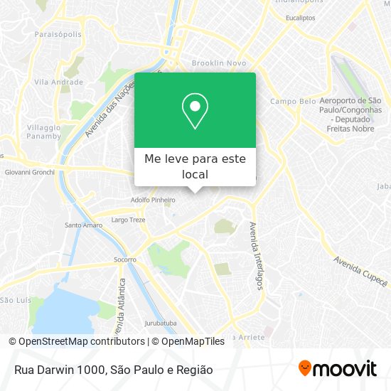 Rua Darwin 1000 mapa