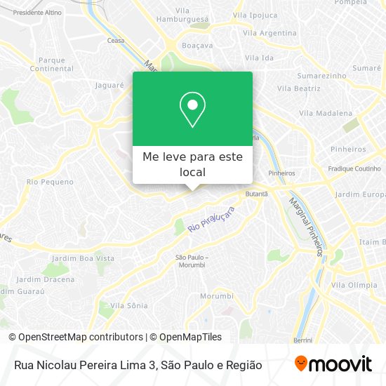 Rua Nicolau Pereira Lima 3 mapa