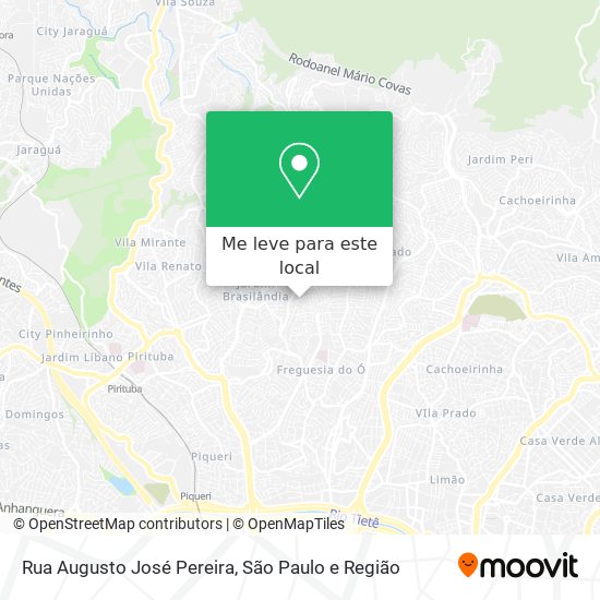 Rua Augusto José Pereira mapa