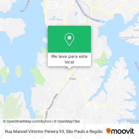 Rua Manoel Vitórino Pereira 93 mapa
