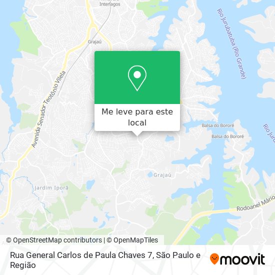 Rua General Carlos de Paula Chaves 7 mapa