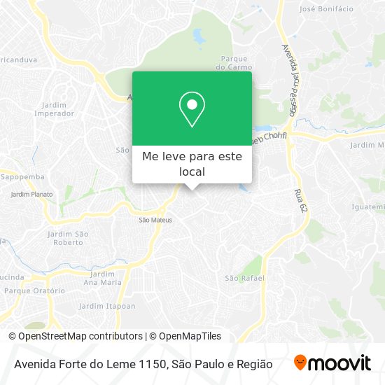 Avenida Forte do Leme 1150 mapa