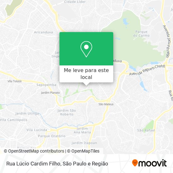 Rua Lúcio Cardim Filho mapa
