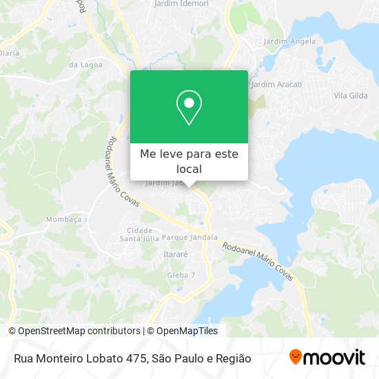 Rua Monteiro Lobato 475 mapa