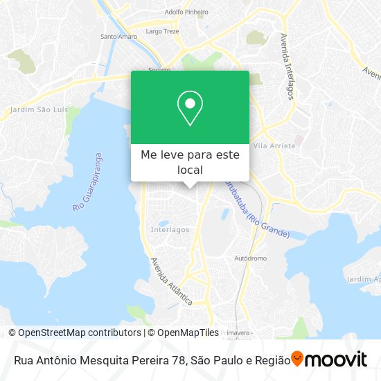 Rua Antônio Mesquita Pereira 78 mapa