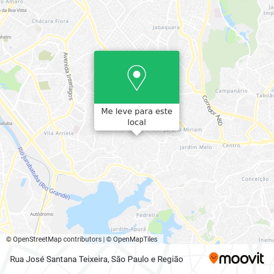 Rua José Santana Teixeira mapa