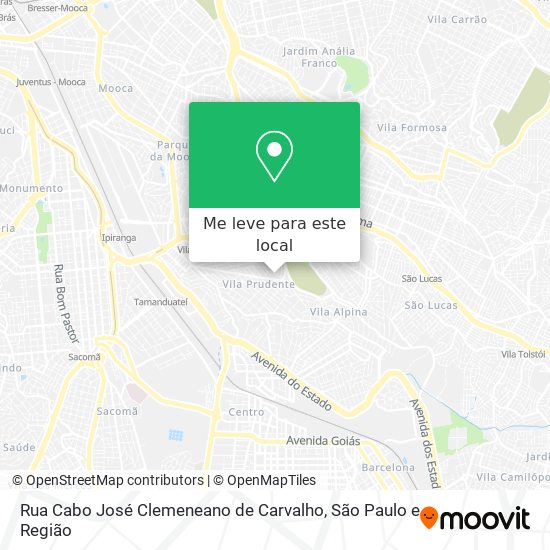 Rua Cabo José Clemeneano de Carvalho mapa