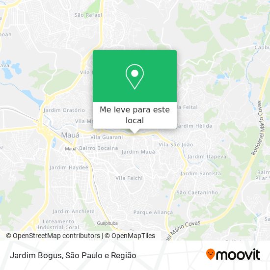 Jardim Bogus mapa