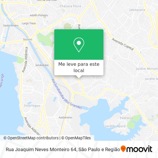 Rua Joaquim Neves Monteiro 64 mapa