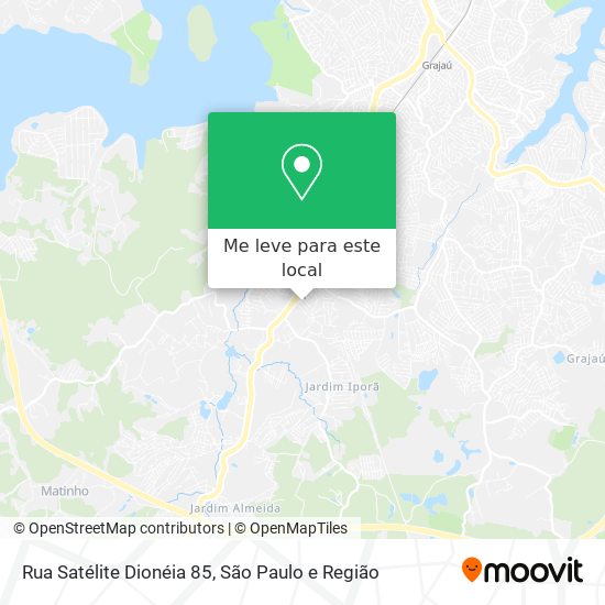 Rua Satélite Dionéia 85 mapa