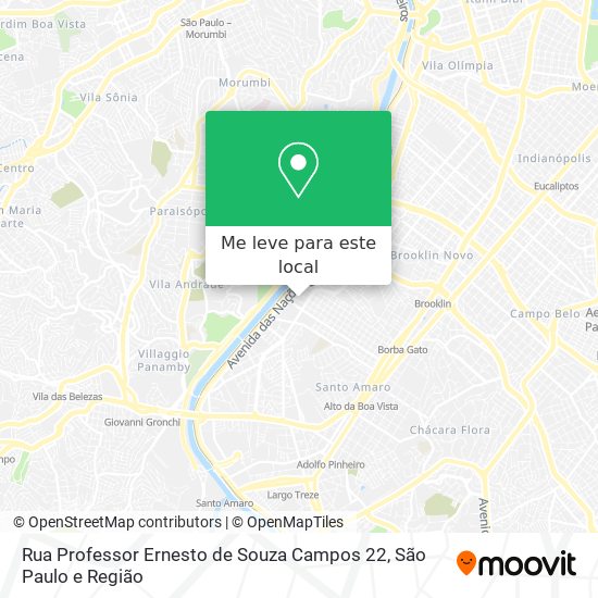 Rua Professor Ernesto de Souza Campos 22 mapa