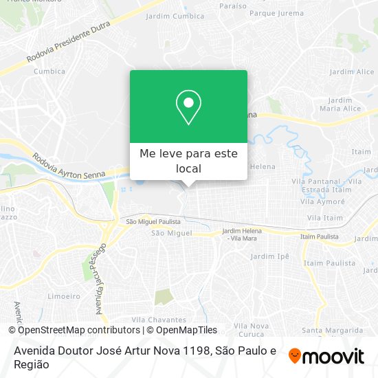 Avenida Doutor José Artur Nova 1198 mapa