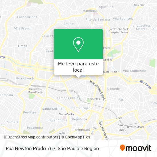 Rua Newton Prado 767 mapa